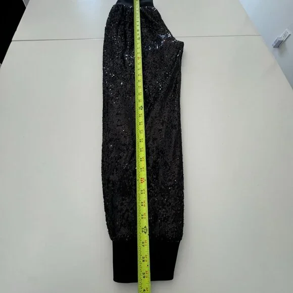 Cinq A Sept Giles Sequin Jogger Pants in Black NWOT, Size M